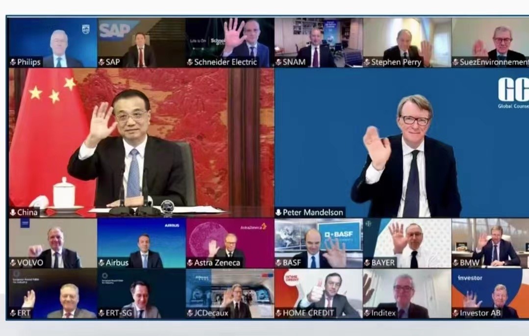 中国百强联盟董事总经理张友谊与英国Global Counsel CEO本杰明举行会谈(图2)